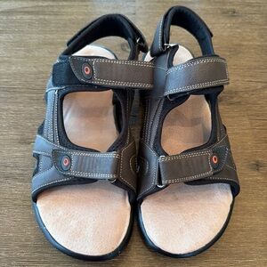 Gardella Men’s Brown Sport Sandals Size 9 Adjustable Velcro Straps 278251 NWOT